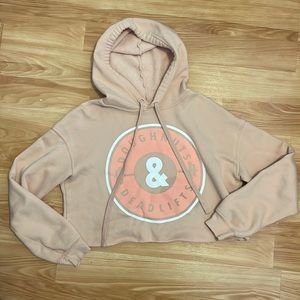 Doughnuts & Deadlifts Cropped Hoodie